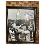Framed Autographed Gary Hart photo-no COA