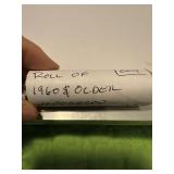 Roll of 1960 and older Jefferson nickels