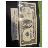 1957A US Blue Silver certificate currency