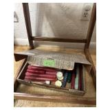 Box of misc candles