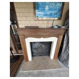 Wooden mantle