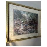 Framed Lady in Garden print