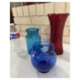 MIsc Glass vases lot