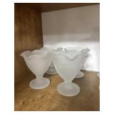 Misc Frosted Glasses lot