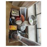 Box of misc household items