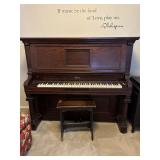 Starr Upright Piano w/bench
