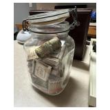 Jar of misc matches