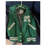 Green Lettermans jacket