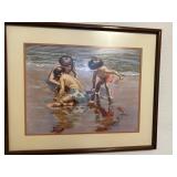 Framed Swimming print