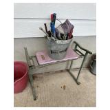 Outdoor garden bench