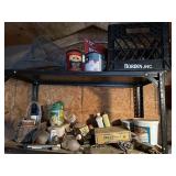 Shelf w/misc shop items