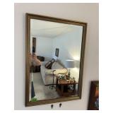 Large framed mirror