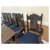 Drawleaf Oak table w/matching chairs