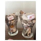 Large glasses w/shells