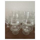 Etched glass lot
