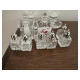 Crystal salt and pepper sets