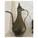 Brass? Pitcher w/spout