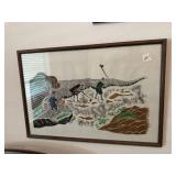 Framed Asian art