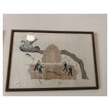 Framed Asian art
