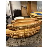 Wooden corn bowls