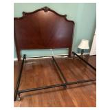 King Size wooden headboard w/frame