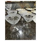 Crystal stemware glasses