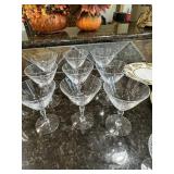 Misc etched stemware glasses
