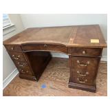 Leather top desk