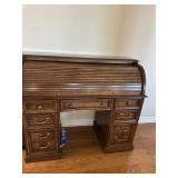 Oak roll top desk