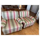 Pair of MIchael Thomas cloth chairs-very clean