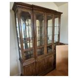 Oak, Lighted China cabinet