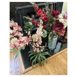 MIsc floral decor, vases etc