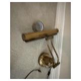 Adjustable brass desk lamp