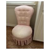 Pink vanity chair