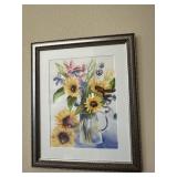 Framed Sunflower print