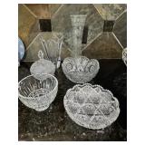 Misc Crystal glass lot