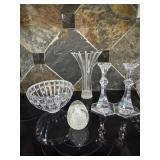 Misc crystal glassware