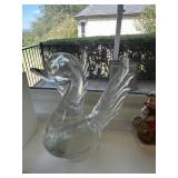 Solid Glass Swan