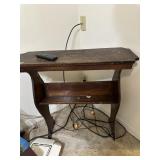 Wooden shelf table