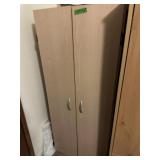Double door cabinet w/ misc items