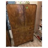English wooden doubledoor cabinet
