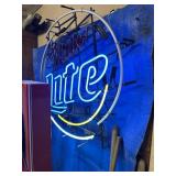 Miller Lite sign-particial light