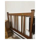 Queen Oak headboard