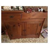 Wooden dry sink