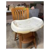 Eddie Bauer Oak highchair