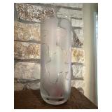 Glass vase-Puzzle pieces look