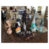 MIsc lot of glass,etc decorative penguins