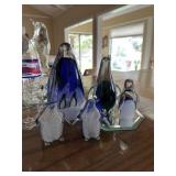 Misc Blue tone glass Penguins