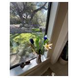 Glass flowers lot