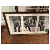 Framed, signed and numbered picture